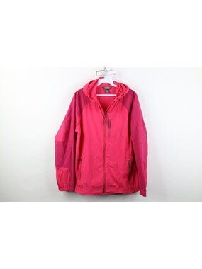 Outdoor Research Womens Large Ferrosi Hoody Hiking Trekking Full Zip Jacket Pink